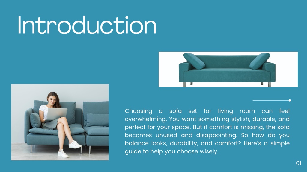 PPT - How to Select a Sofa Set for Living Room Without Compromising ...