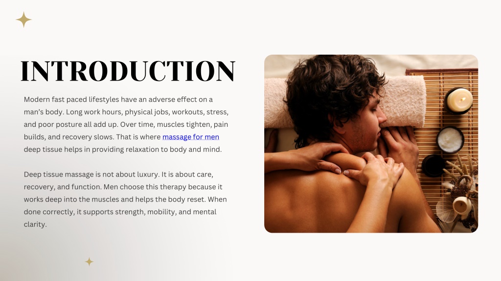 PPT - Massage for Men Deep Tissue Strength, Recovery, and Real Relief ...