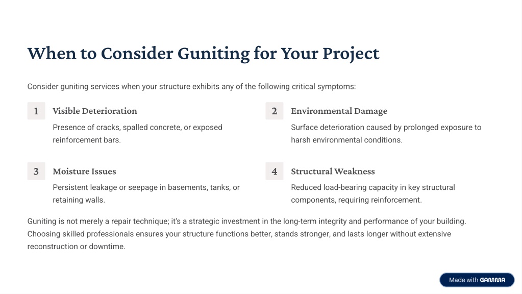 PPT - Guniting | Reliable Concrete Repair and Structural Strengthening ...