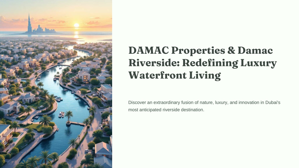 PPT - DAMAC Riverside Luxury Waterfront Living by DAMAC Properties ...
