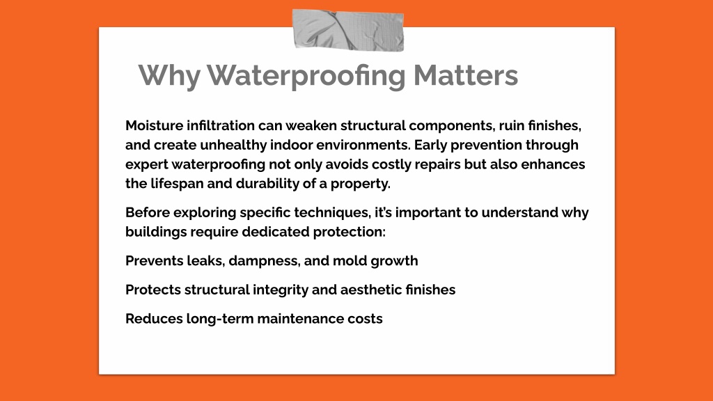 PPT - Understanding Different Types of Waterproofing for Durable ...