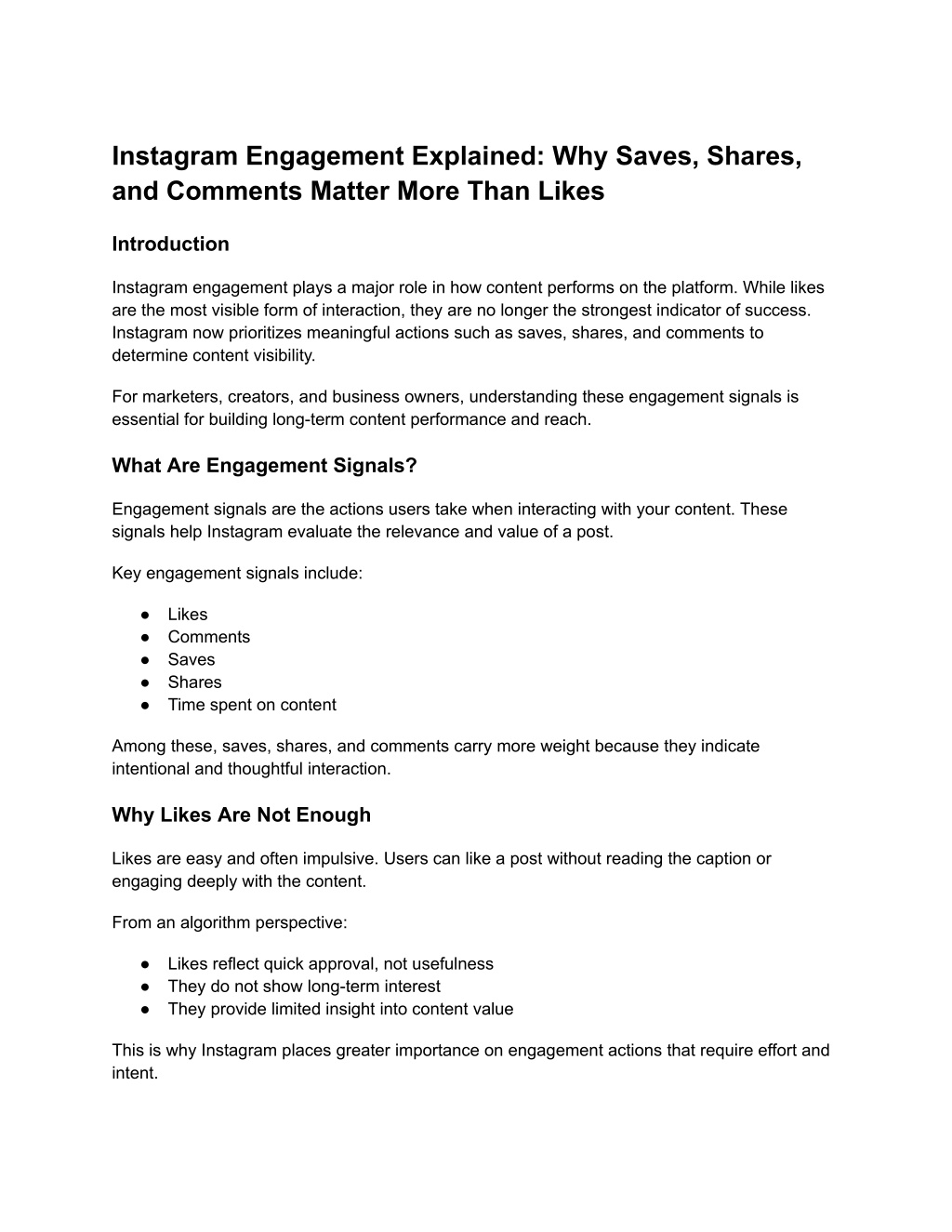 Curated visual reference: Fresh Look at Ppt Instagram Engagement Explained Why Saves Shares And Comments
