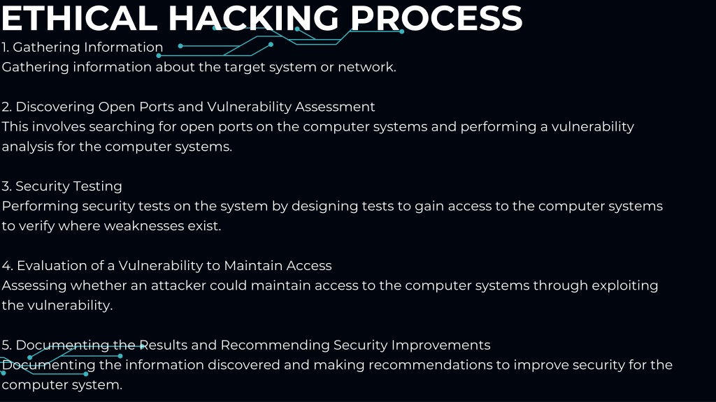 Harking Process PPT - Ethical Hacking: Safeguarding Technology in the Age of Cybercrime ...
