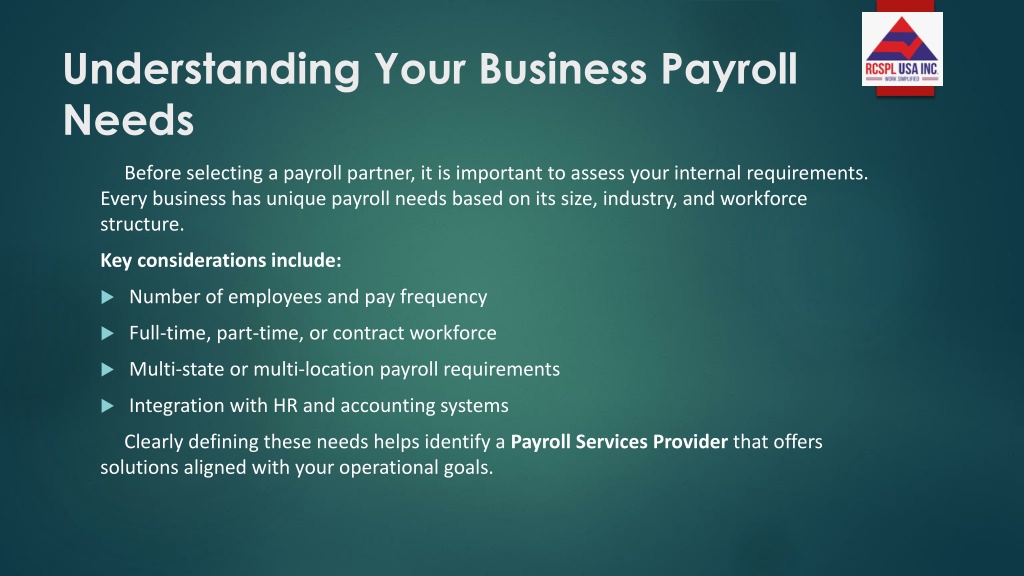 PPT - How to Choose the Right Payroll Services Provider for Your ...