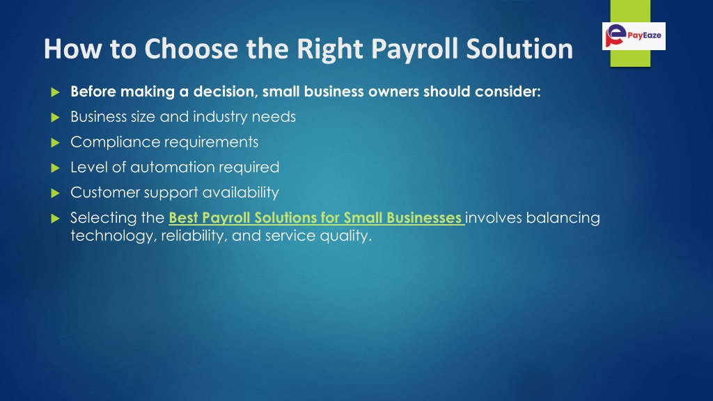 PPT - What Are the Best Payroll Solutions for Small Businesses in 2026 ...