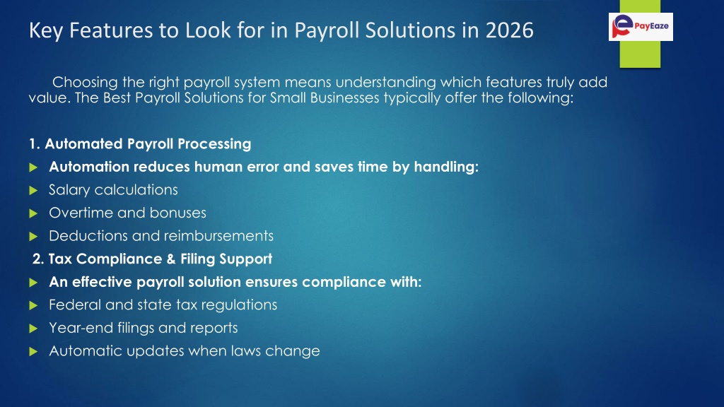 PPT - What Are the Best Payroll Solutions for Small Businesses in 2026 ...