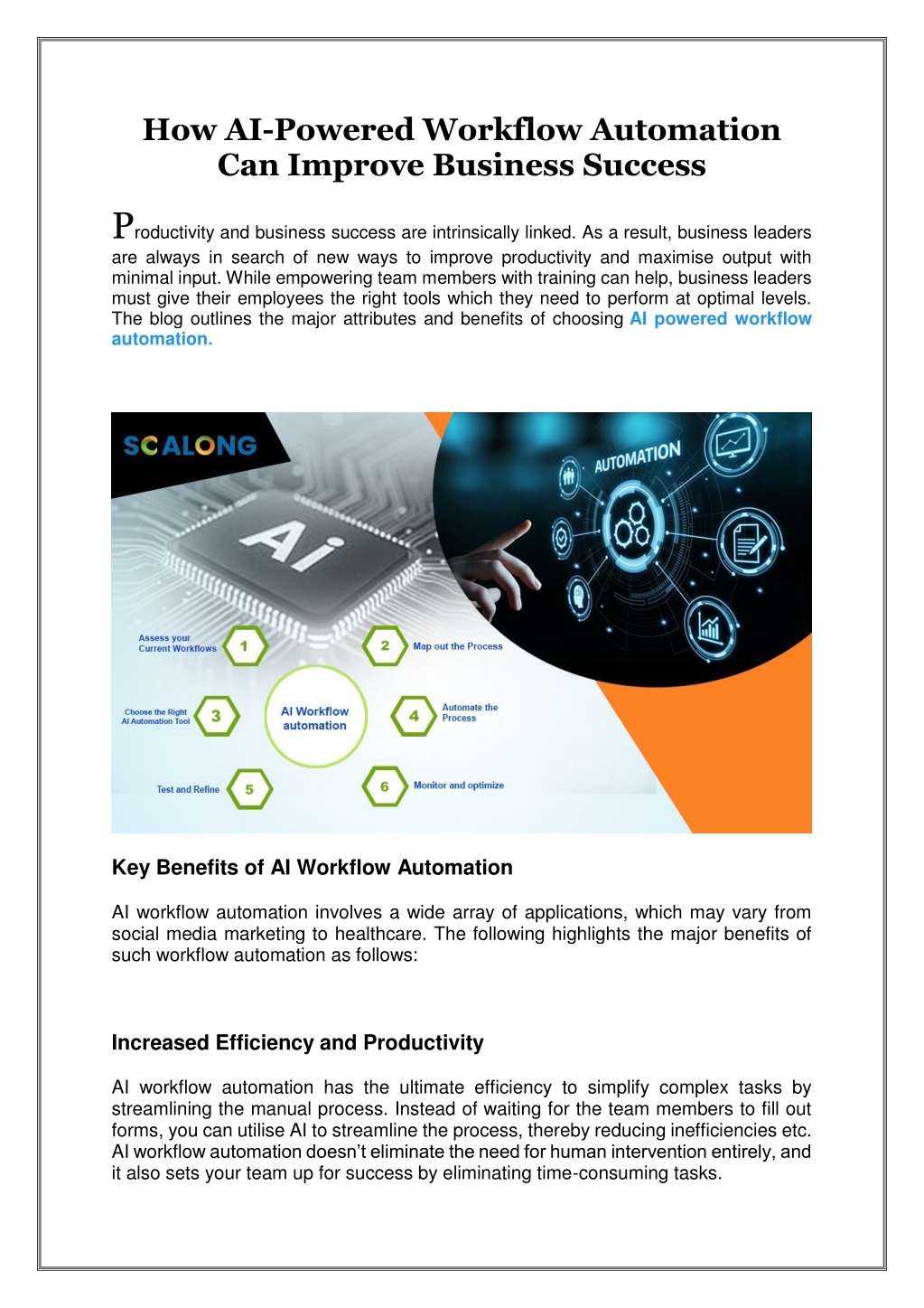 PPT - How AI-Powered Workflow Automation Can Improve Business Success ...