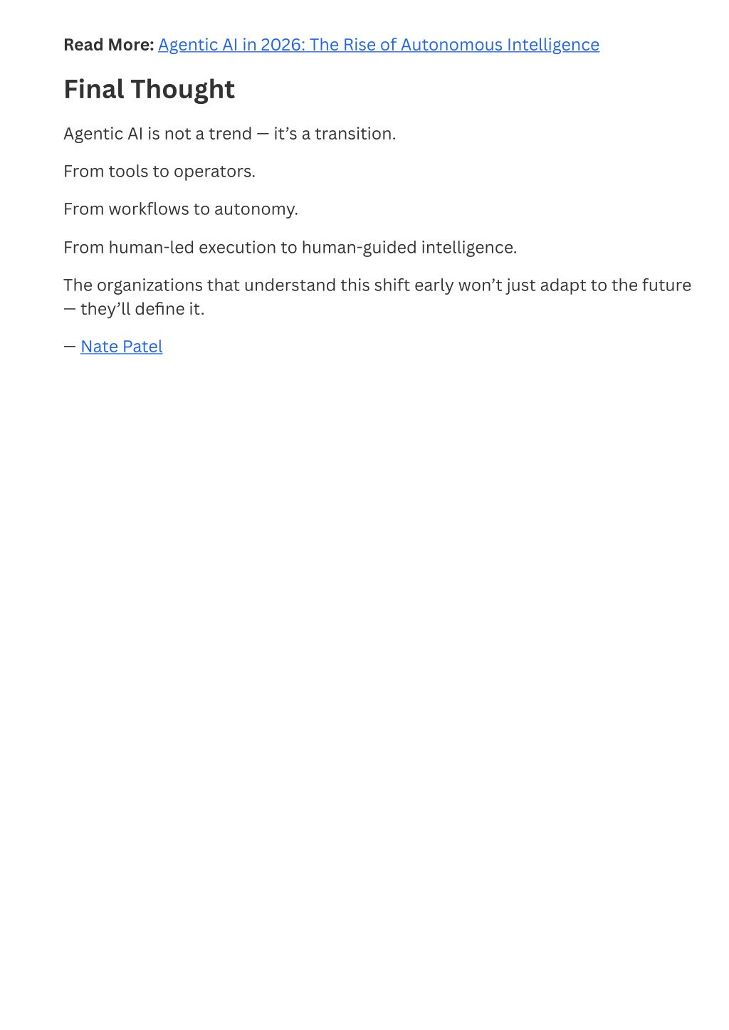 PPT - Agentic AI in 2026 The Rise of Autonomous Intelligence PowerPoint ...