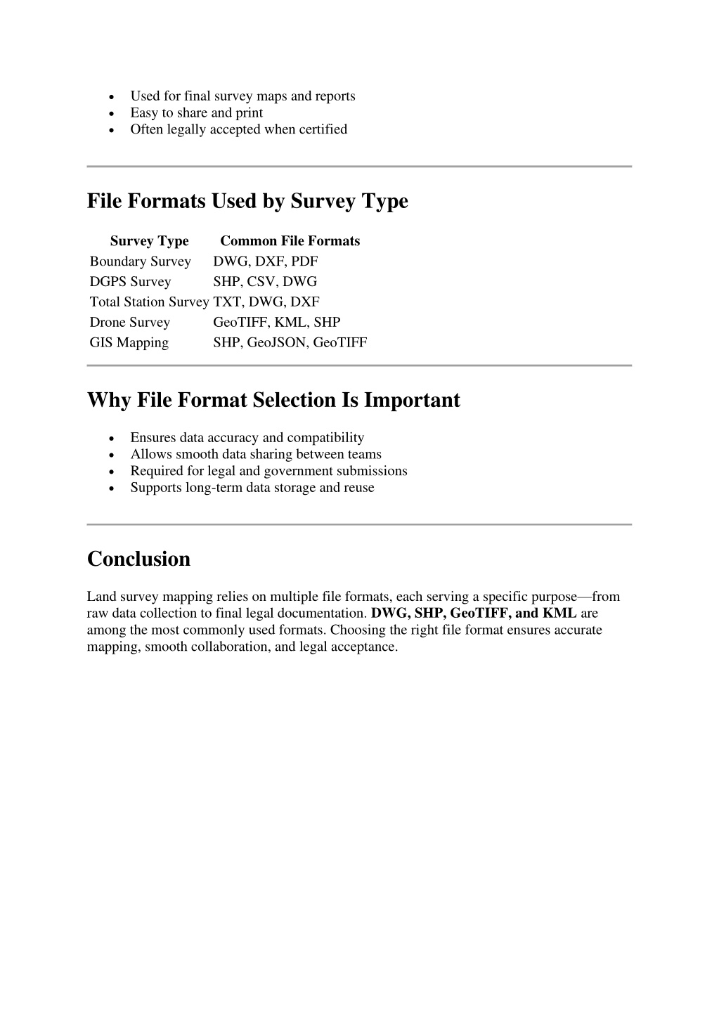 PPT - What File Formats Are Used in Land Survey Mapping PowerPoint ...