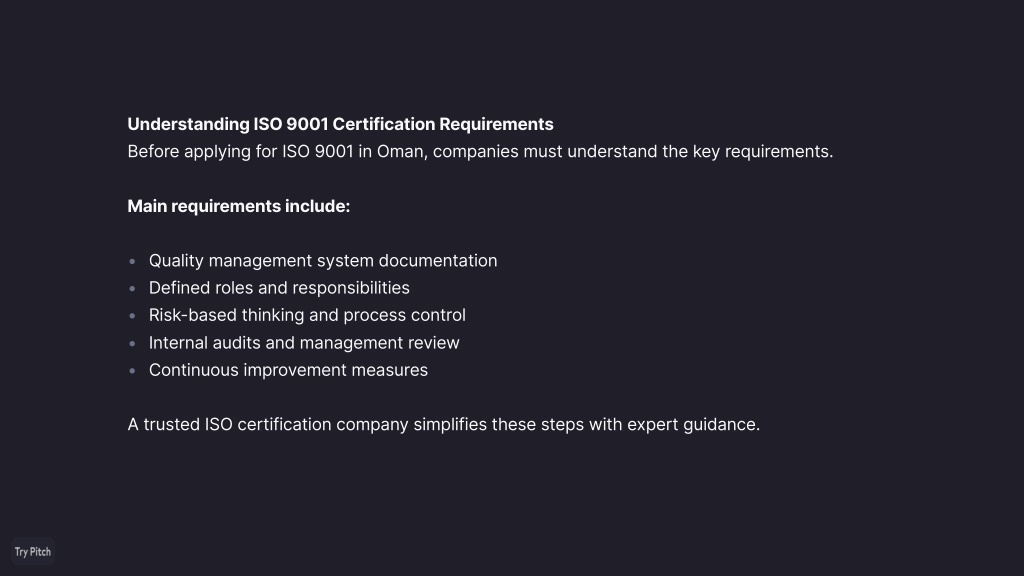 PPT - ISO 9001 in Oman – International Quality Certification for ...