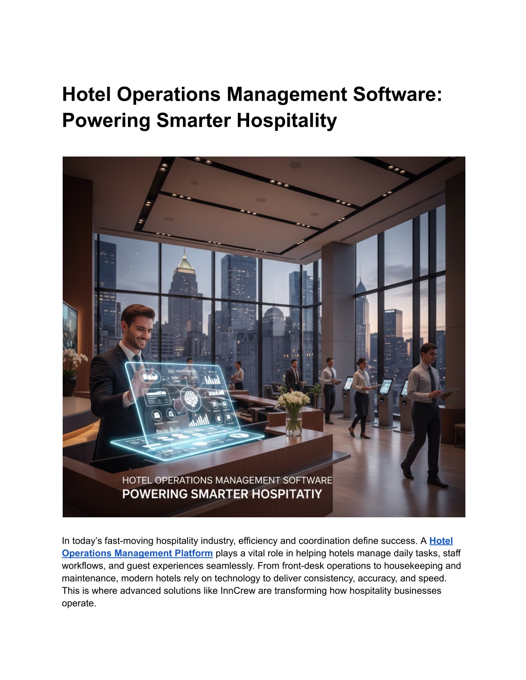 PPT - Hotel Management System for Smooth Daily Hotel Operations ...