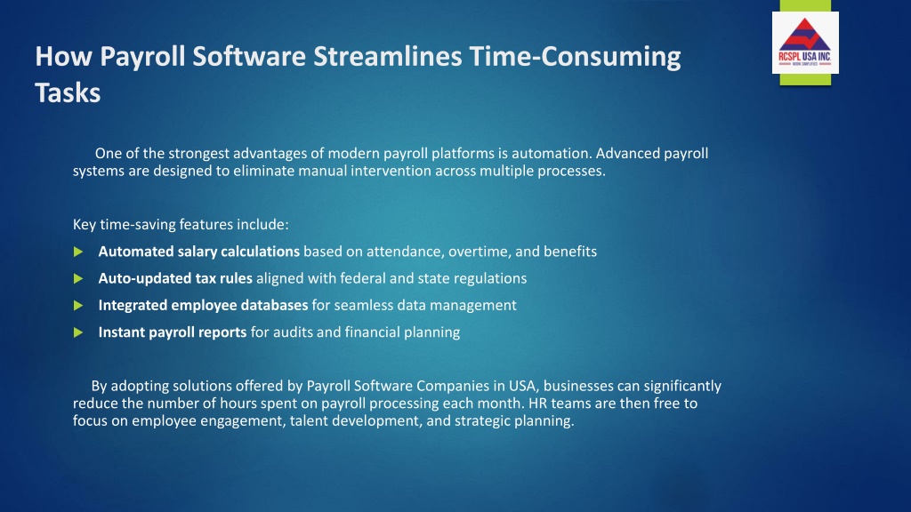 PPT - Do Payroll Software Companies in USA Really Save Time and ...