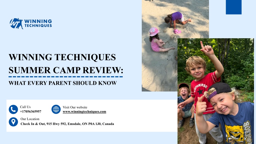 PPT - Why Parents Trust Winning Techniques Summer Camp in Ontario ...