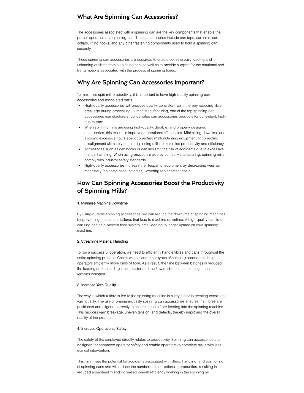 PPT - how do essential spinning can accessories improve productivity ...