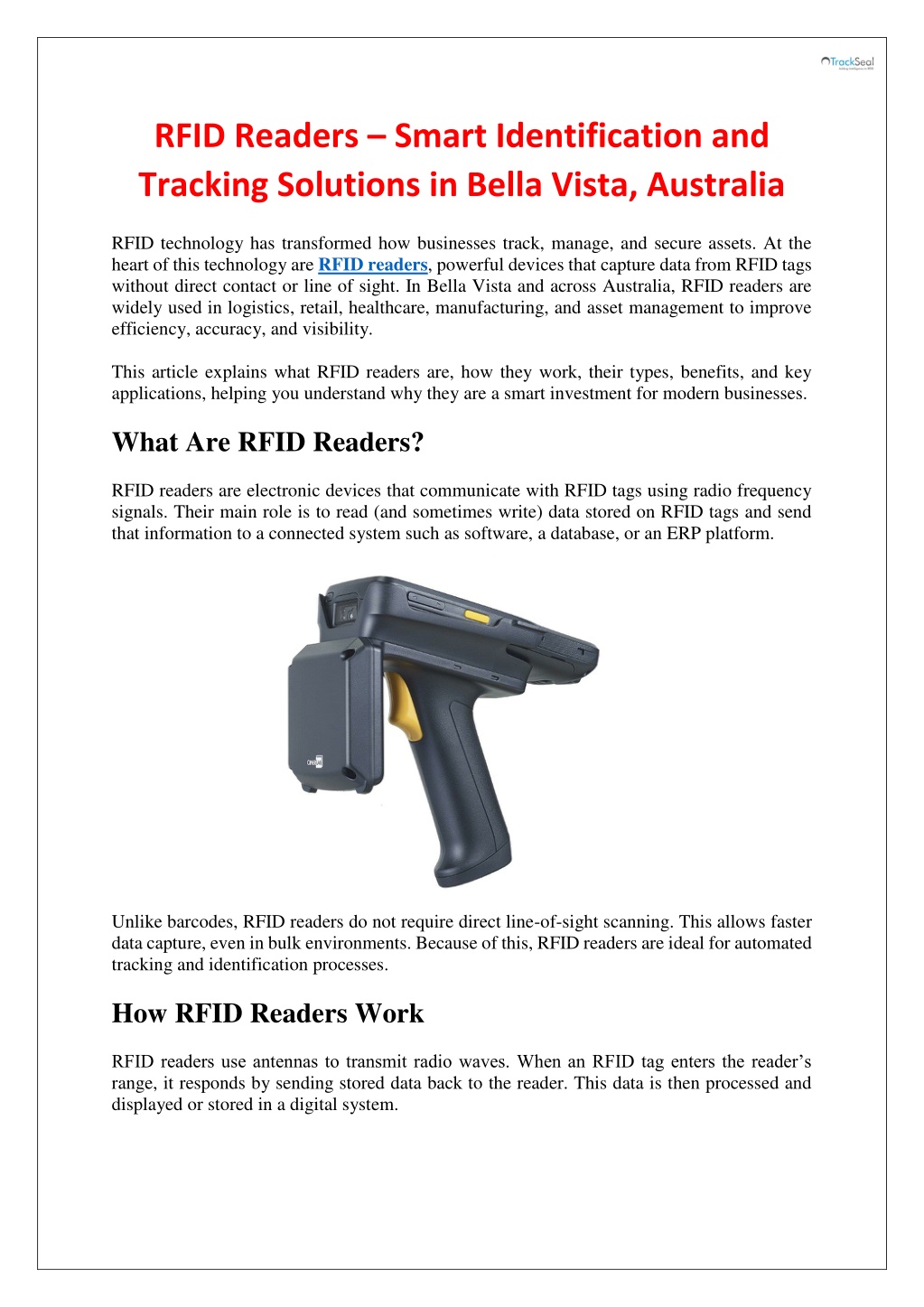 PPT - Smart Identification and Tracking Solutions in Bella Vista ...