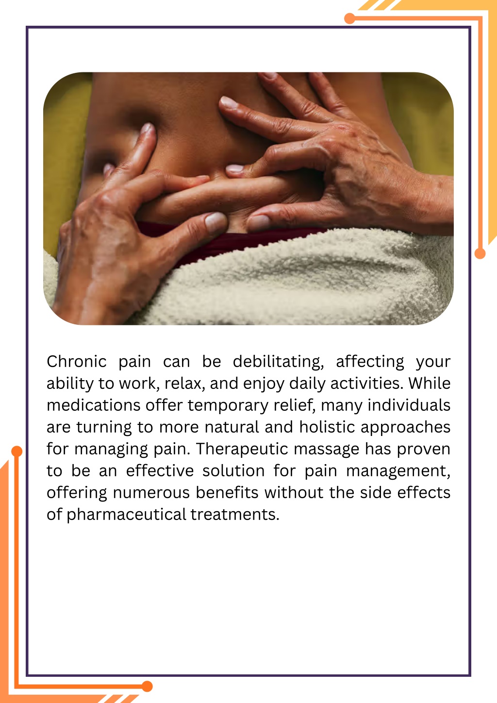 PPT - Why You Should Choose Therapeutic Massage for Pain Management ...