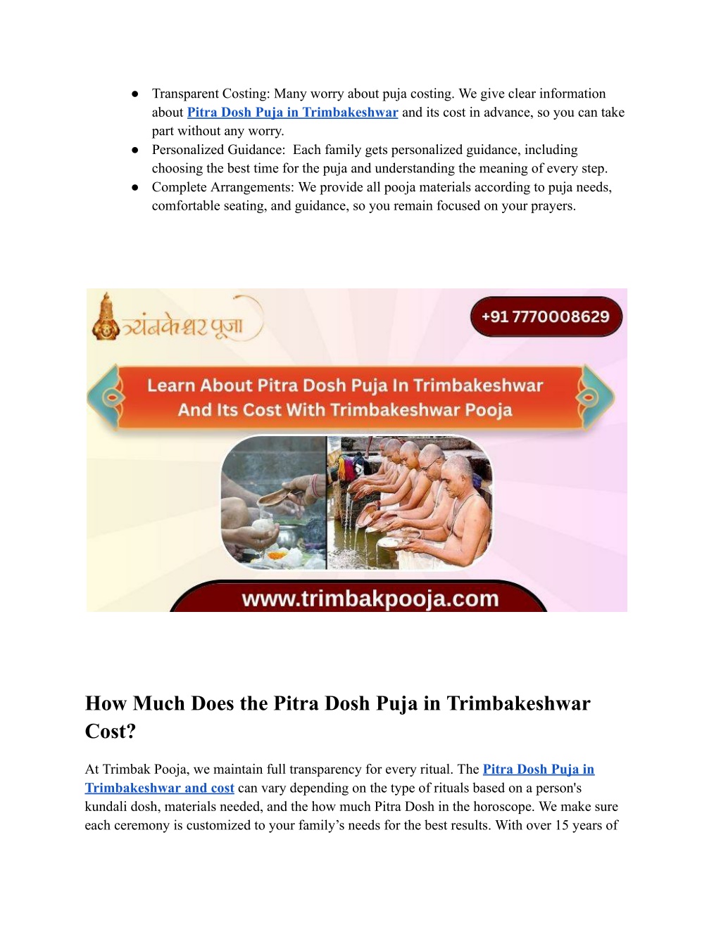 PPT - Learn About Pitra Dosh Puja In Trimbakeshwar & Its Cost With ...