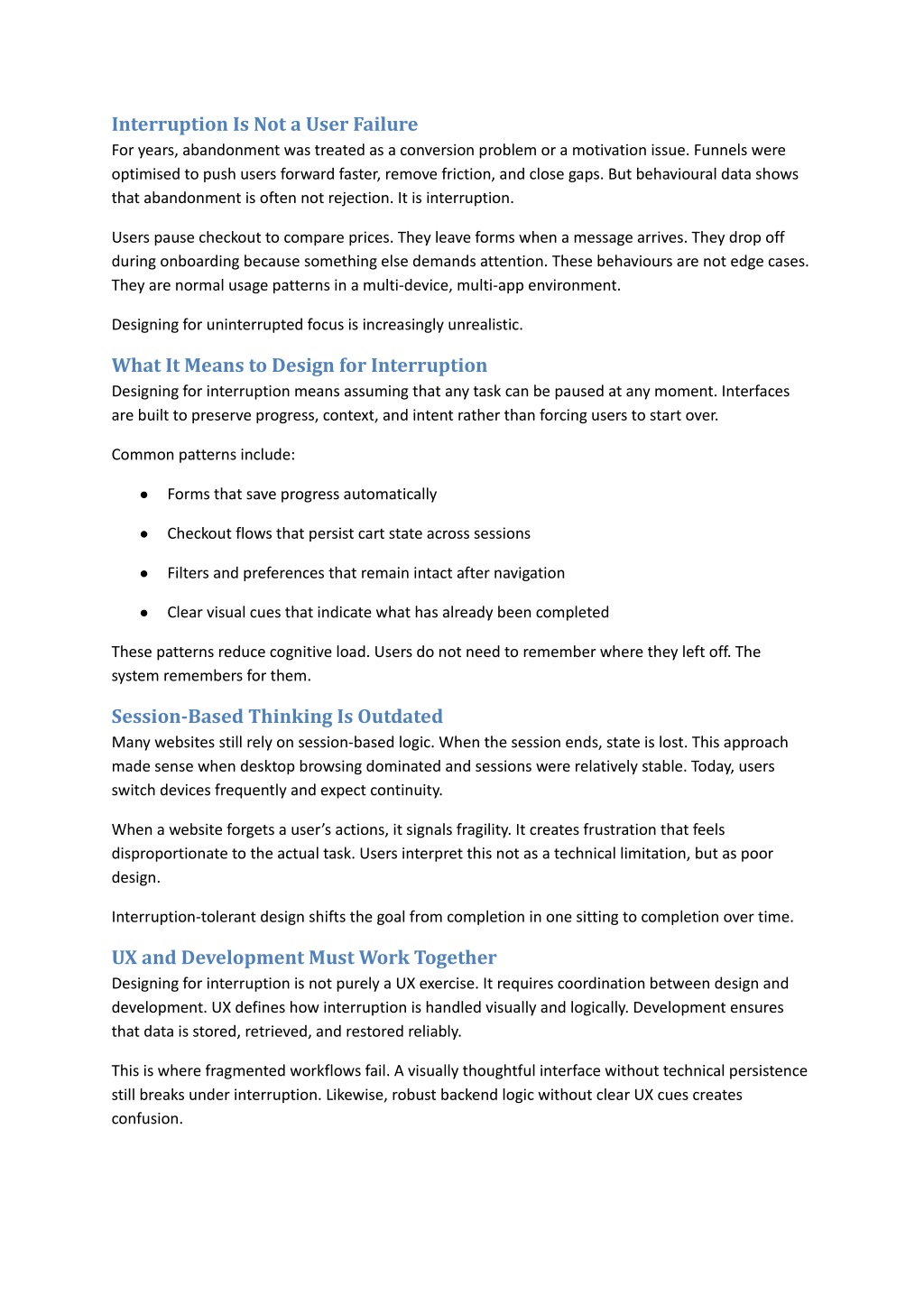 PPT - Designing for Interruptions How Modern Websites Assume Users Will ...
