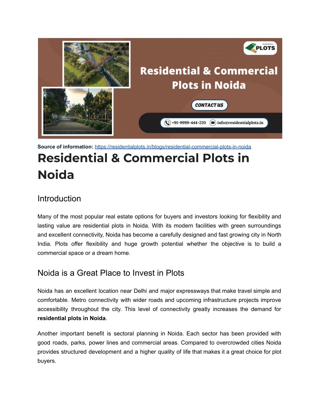 PPT - Residential & Commercial Plots in Noida PowerPoint Presentation ...