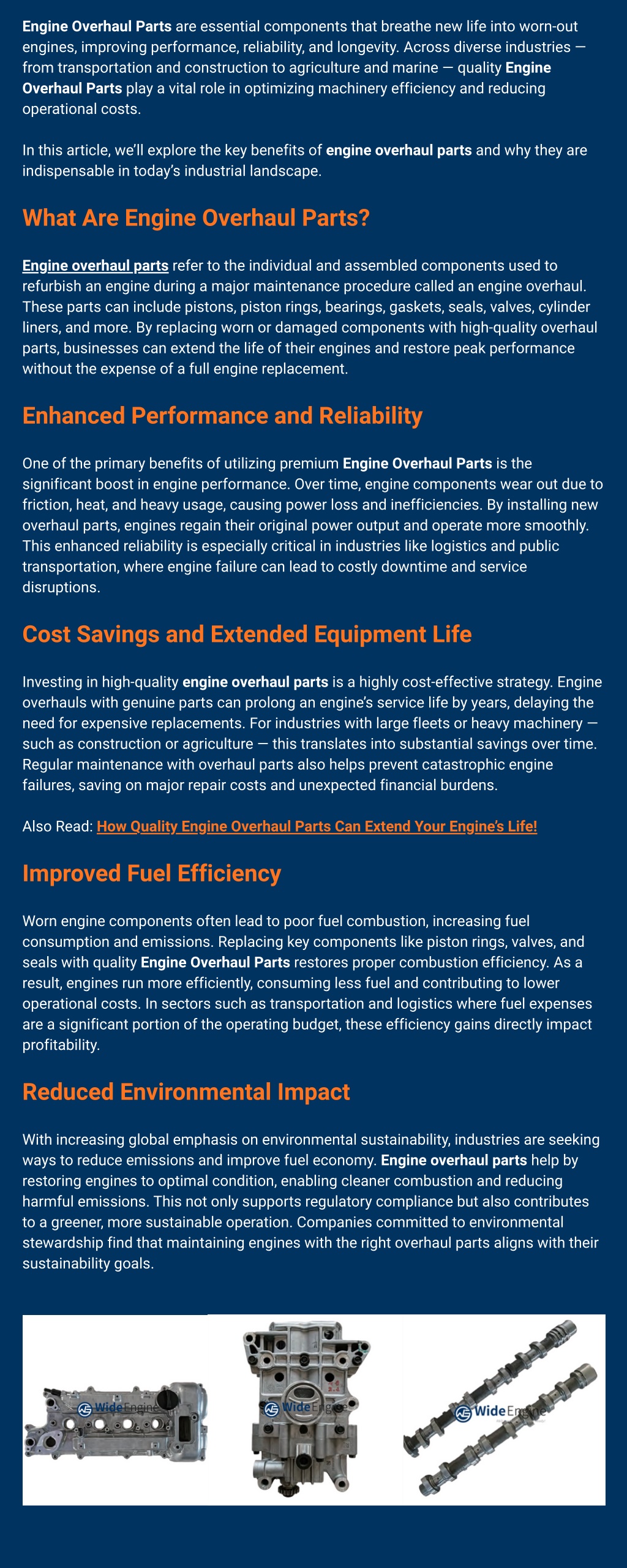 Overhaul Components PPT - Benefits of Engine Overhaul Parts Across Industries [Infographic ...
