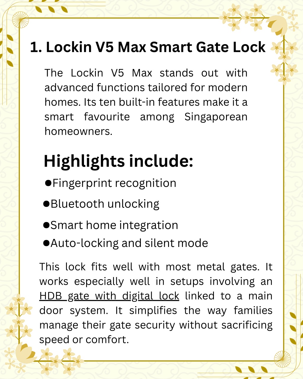 Lockin Gate PPT - Gate Locks for Enhanced Home Security in Singapore PowerPoint ...