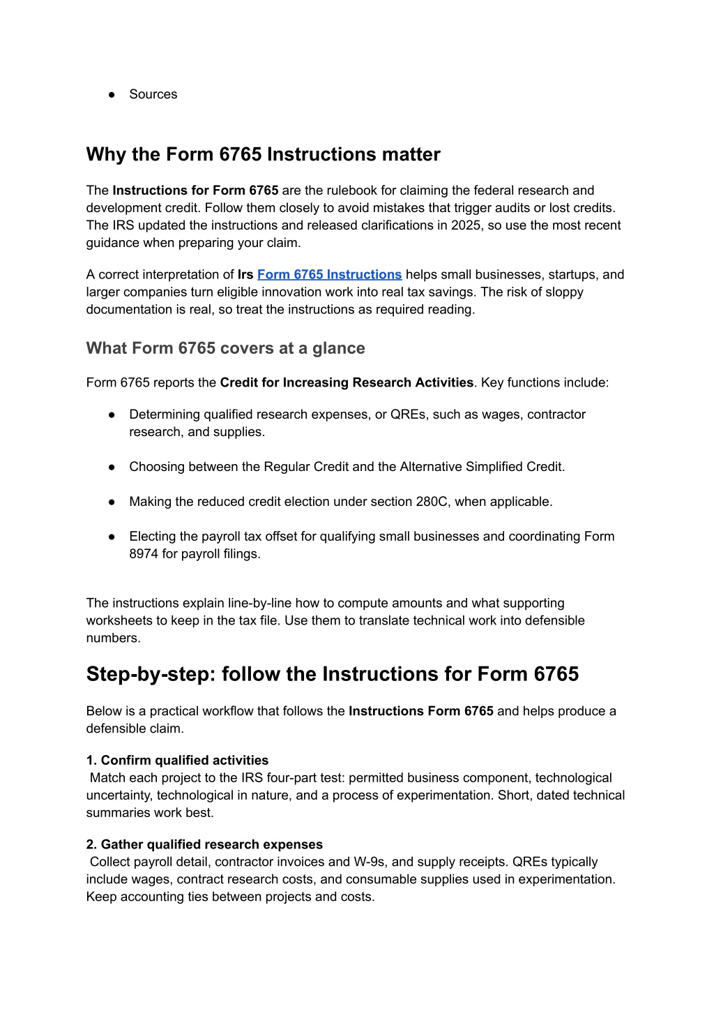 PPT - Form 6765 Instructions _ Step-by-Step R & D Credit Guide ...