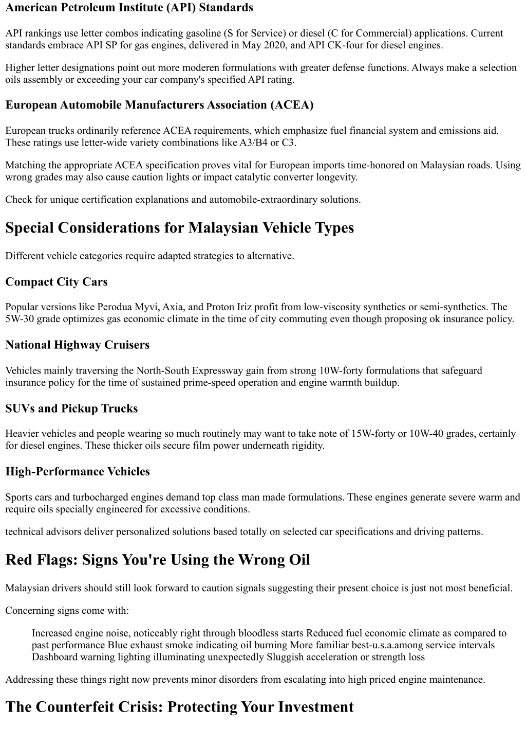 PPT - The Ultimate Guide to Engine Oils for Malaysian Roads PowerPoint ...