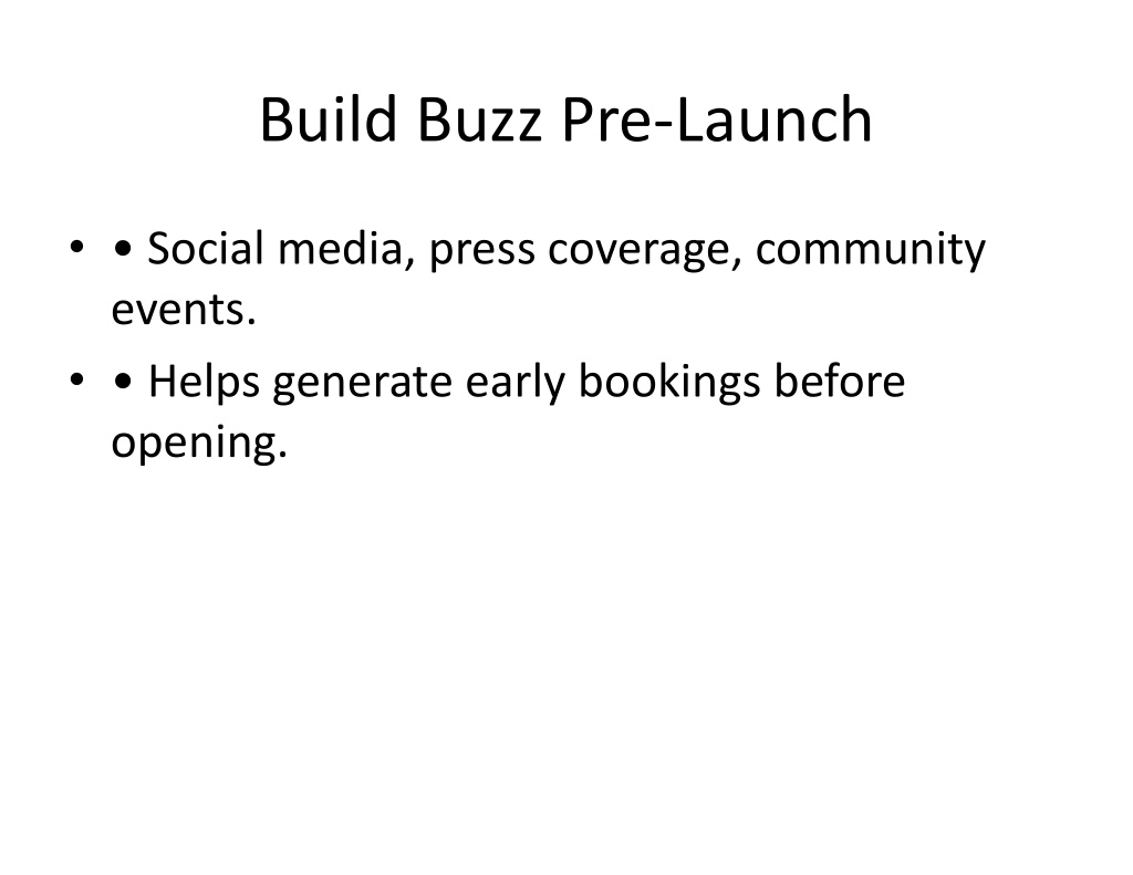 PPT - How to Build a High-ROI Pre-Opening Strategy for New Hotels ...