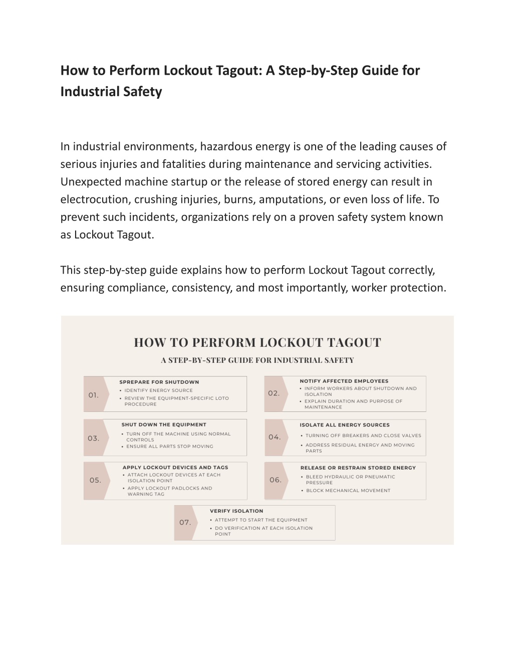 PPT - How to Perform Lockout Tagout A Step-by-Step Guide for Industrial ...