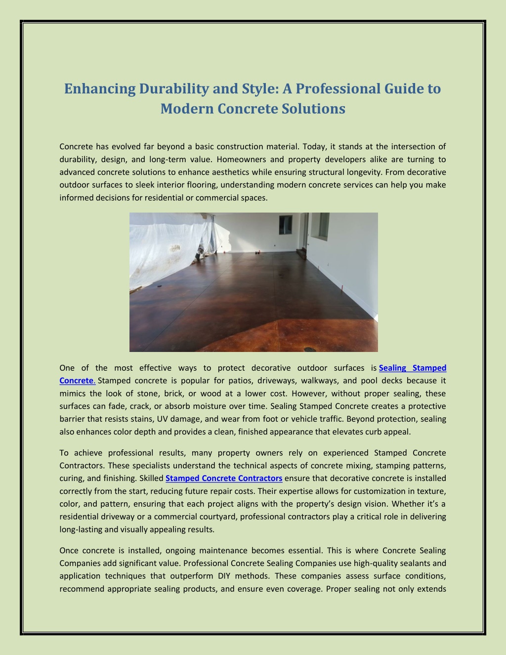 PPT - Enhancing Durability and Style: A Professional Guide to Modern ...