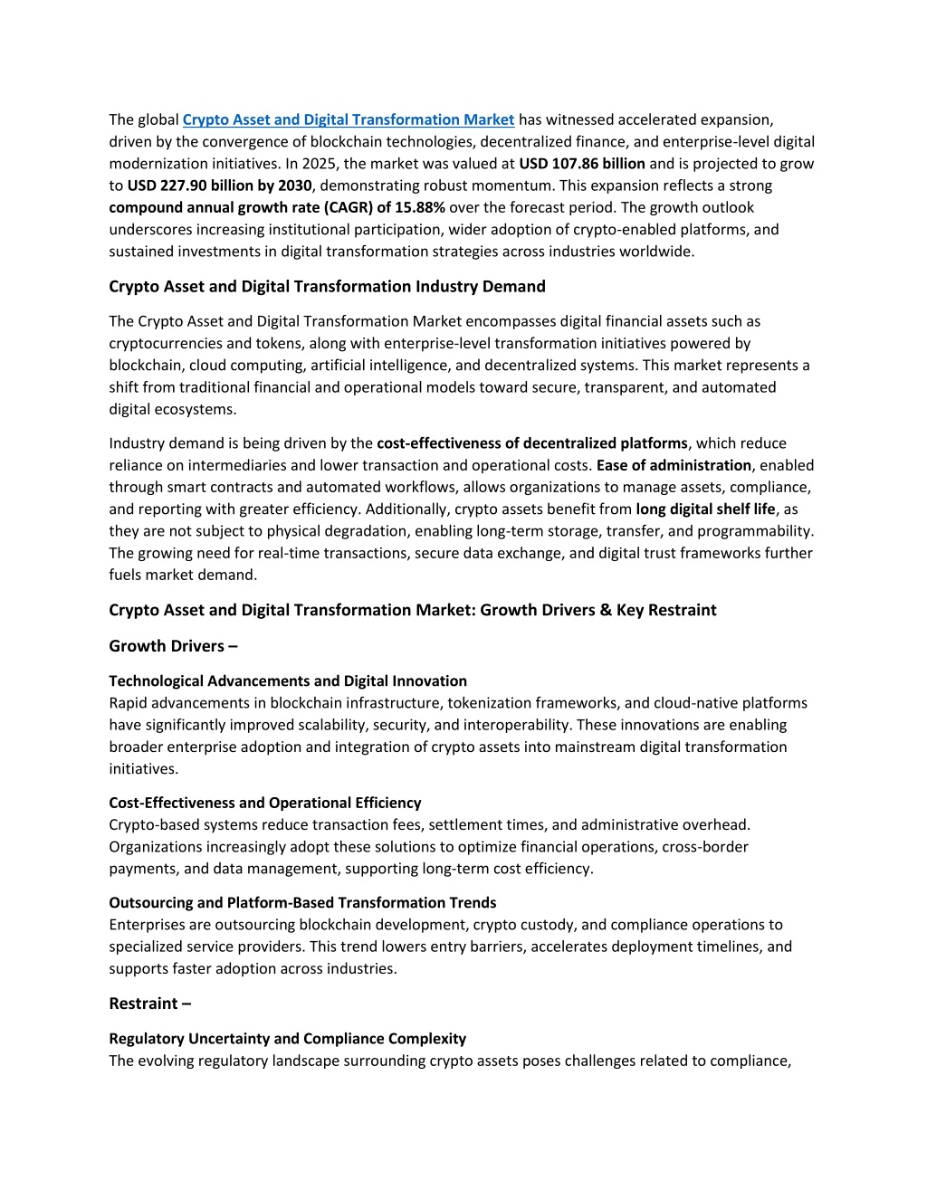 PPT - Crypto Asset and Digital Transformation Industry Challenges ...
