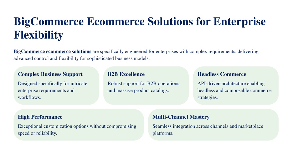 PPT - Choosing the Right Ecommerce Solutions for Enterprise Growth in ...