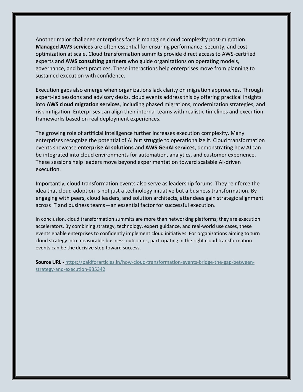 PPT - Why Cloud Transformation Events Are Critical for Enterprise ...