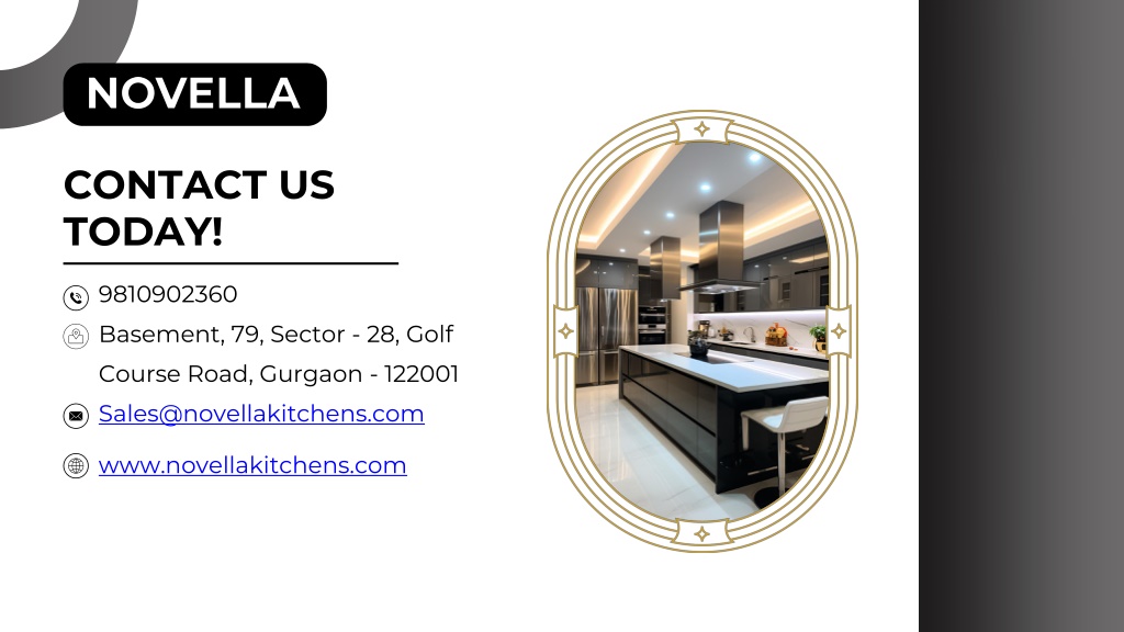 PPT - Luxury Modular Kitchen Designs in Gurgaon By Novella Kitchens ...