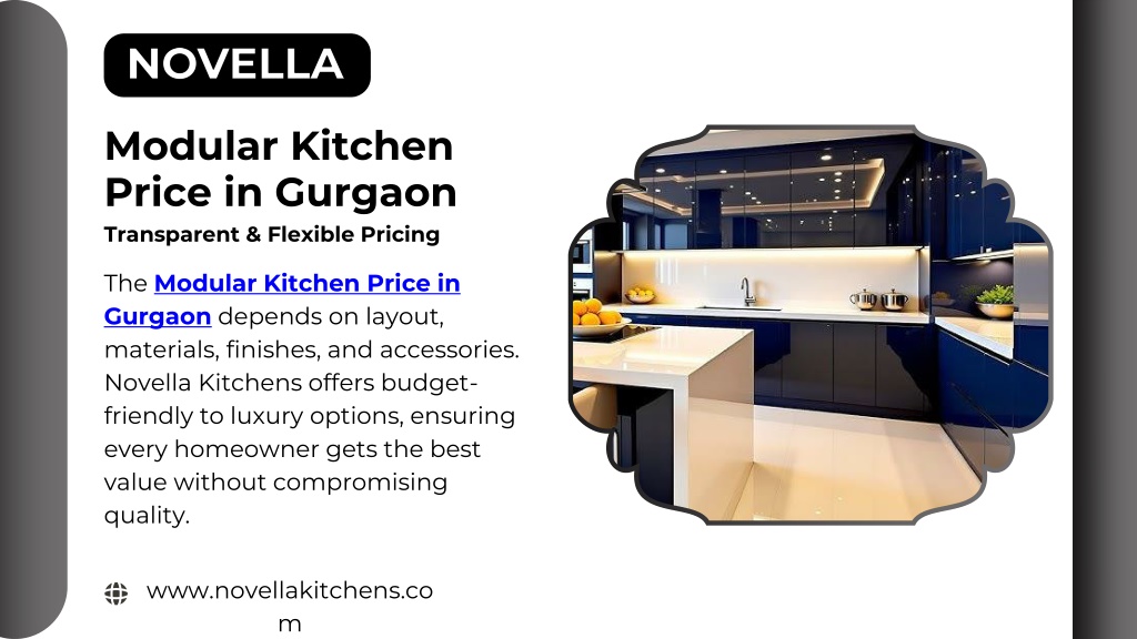 PPT - Luxury Modular Kitchen Designs in Gurgaon By Novella Kitchens ...