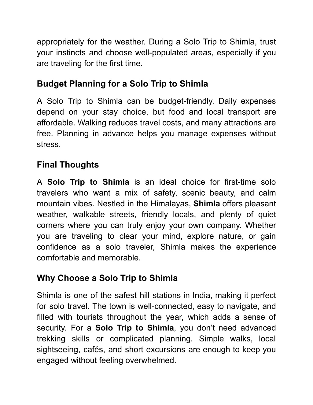 PPT - Solo Trip to Shimla – A Complete Travel Guide for First-Time ...