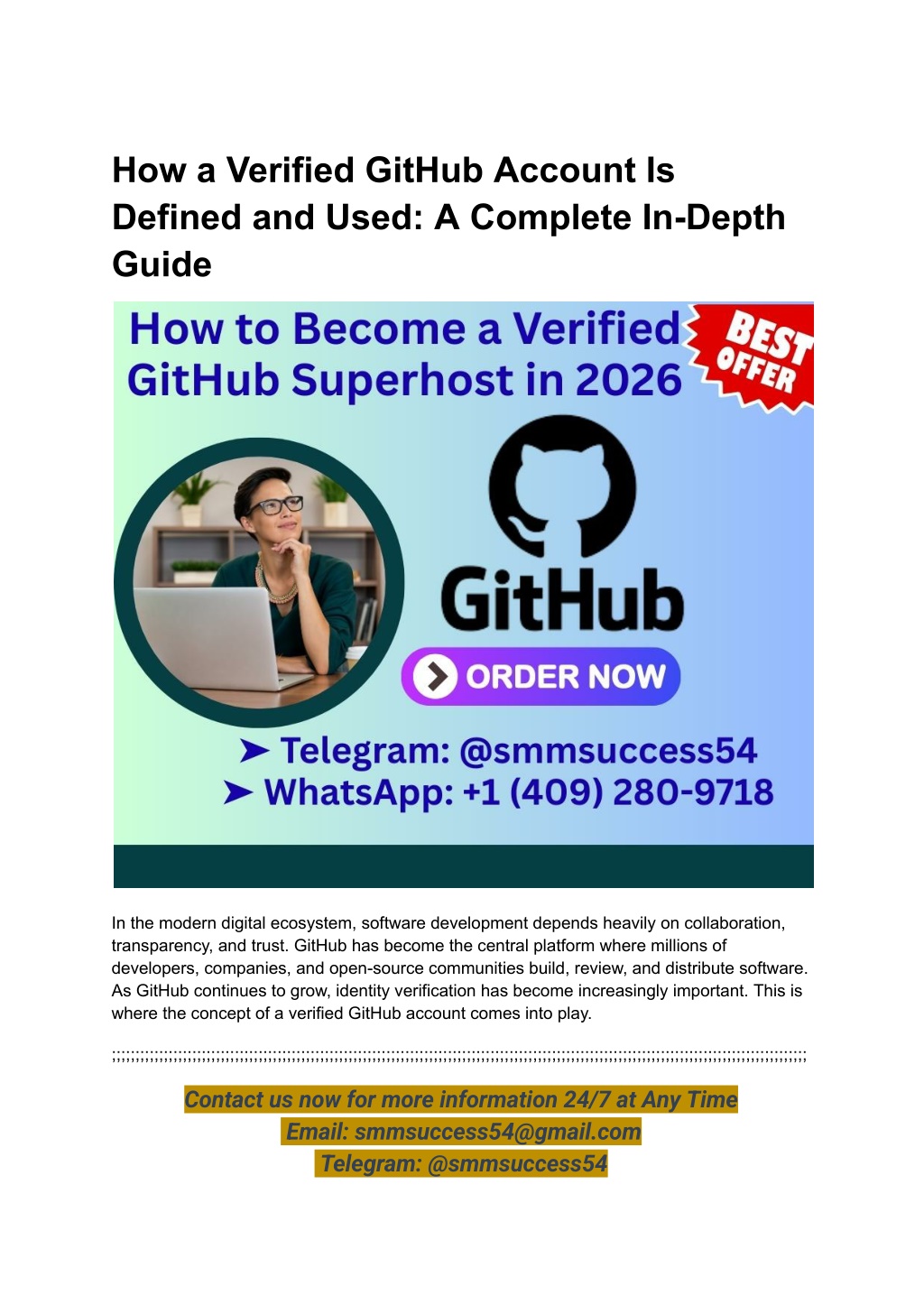 PPT - How a Verified GitHub Account Is Defined and Used_ A Complete In ...