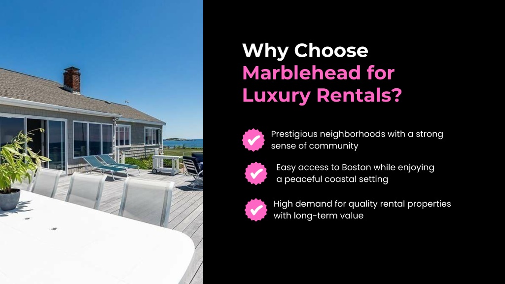 Photo inspiration: Capturing High End Rental Income Reference: Ppt Premium Marblehead Rental Living Powerpoint Presentation Free