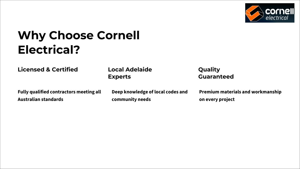 PPT - Electrical Work Done Right by Electrical Contractors in Adelaide ...