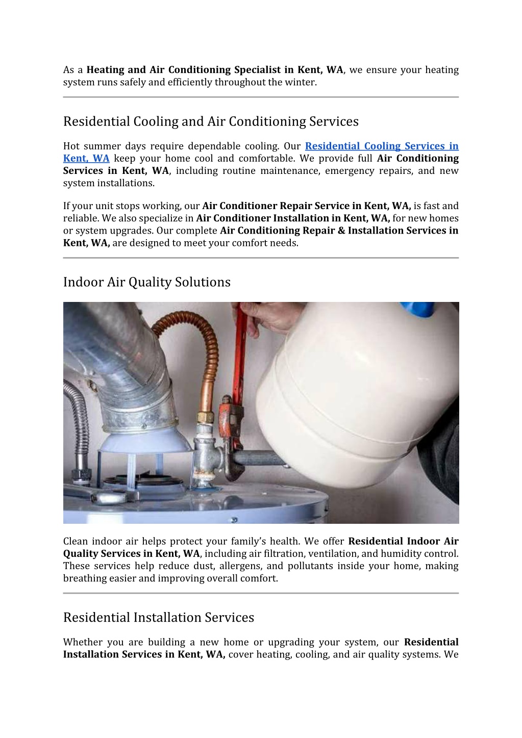 PPT - Heating and Air Conditioner Repair Services in Kent PowerPoint ...