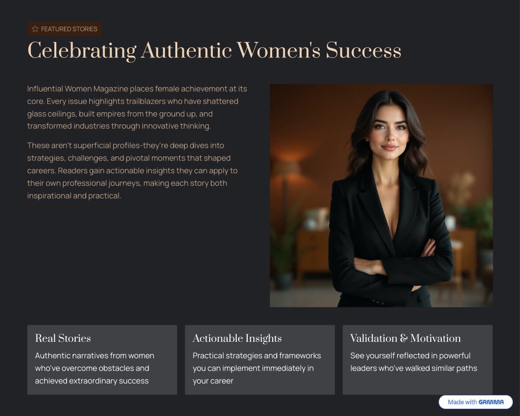 PPT - Influential Women Magazine: Your Platform for Powerful Leadership ...