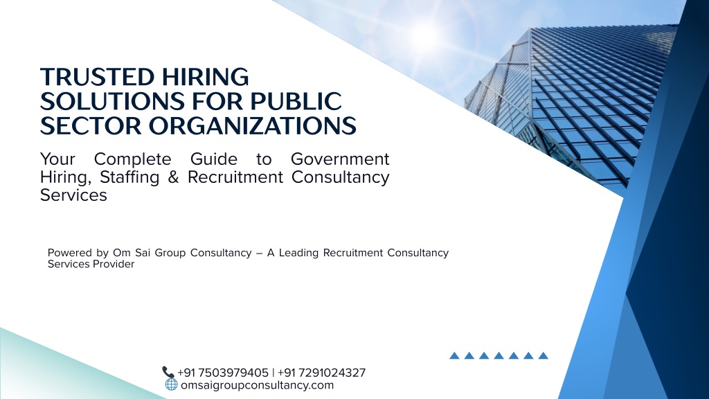 PPT - Government Recruitment Agencies in India – Trusted Hiring ...