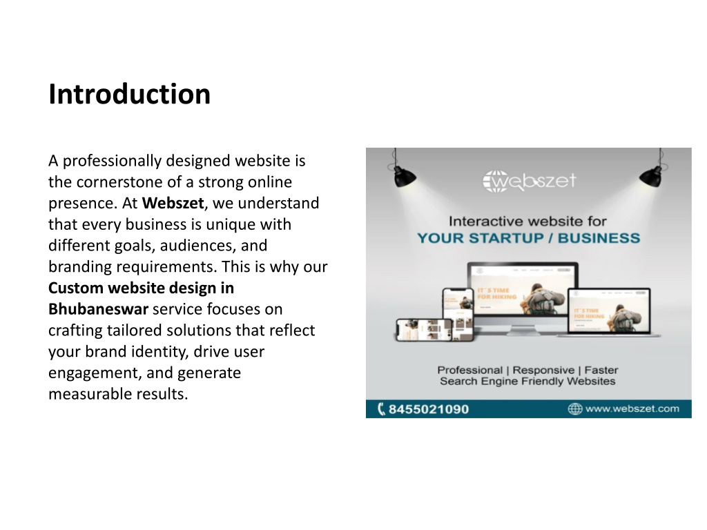 Introduction Example In Website PPT - Custom Website Design in Bhubaneswar PowerPoint Presentation ...