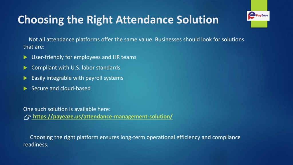 PPT - Why 2026 Businesses Need an Online Attendance Solution in USA ...