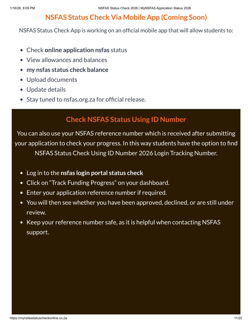 370 Status Check Using Id Number PPT - NSFAS Status Check 2026 _ MyNSFAS Application Status 2026 ...