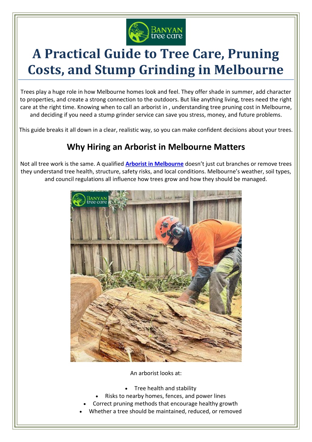 PPT - A Practical Guide to Tree Care, Pruning Costs, and Stump Grinding ...