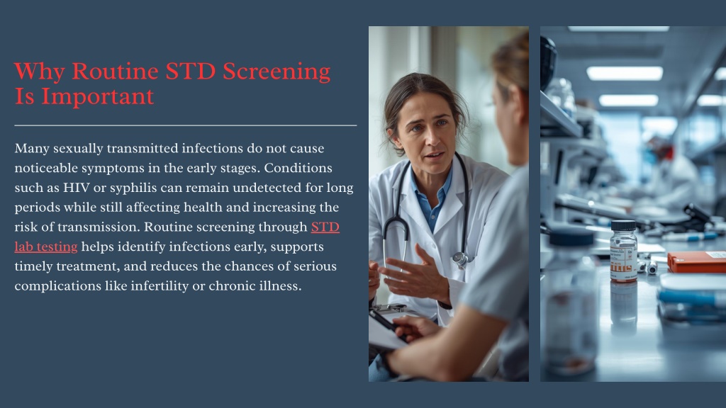 PPT - The Role of Blood Tests in Routine and Preventive STD Screening ...