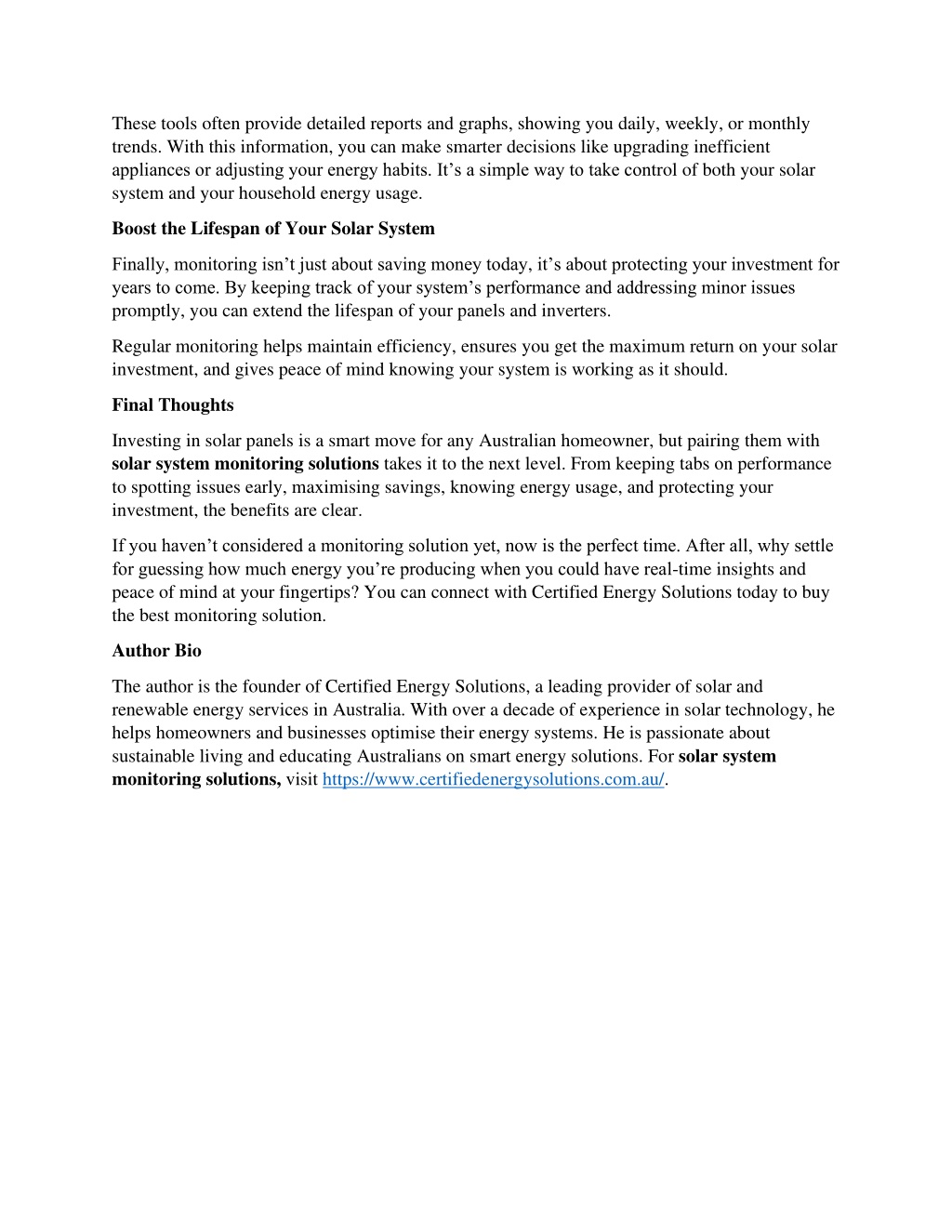 PPT - Benefits of Solar System Monitoring Solutions for Your Home ...