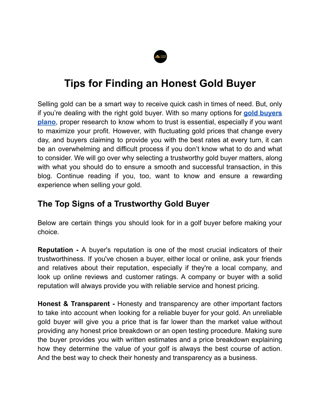 PPT - Tips for Finding an Honest Gold Buyer PowerPoint Presentation ...
