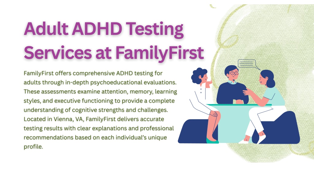 PPT - ADHD Test for Adults with Psychoeducational Experts Vienna VA ...